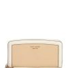 Handbags * | Discount Kate Spade New York Knott Colorblock Slim Leather Continental Wallet Warm Stone Multi