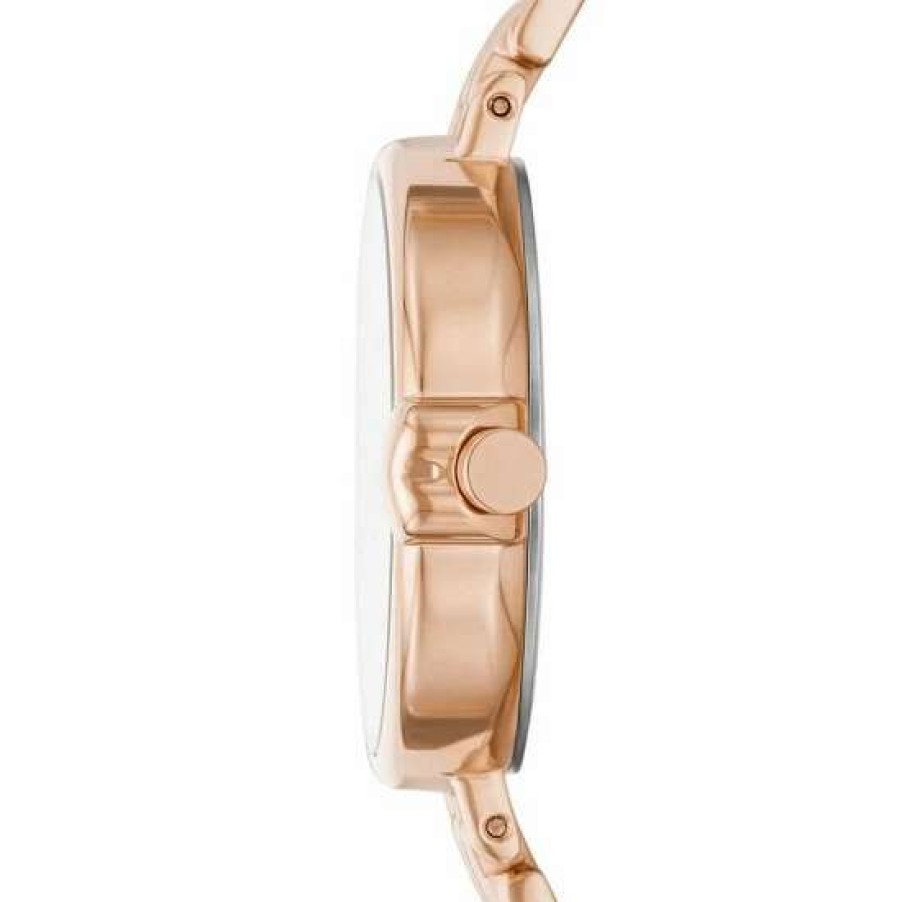 Accessories * | Outlet Kate Spade New York Women'S Chelsea Park Three-Hand Date Stainless Steel Bracelet Watch Rose Gold