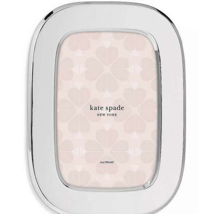 Home * | Deals Kate Spade New York South Street 4#Double; X 6#Double; Oval Picture Frame Silver