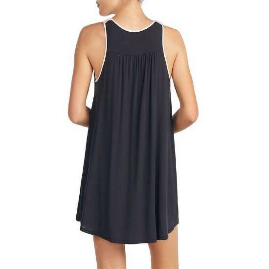 Lingerie * | Deals Kate Spade New York Jersey Knit Chemise Black