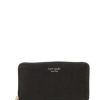 Handbags * | Brand New Kate Spade New York Spencer Leather Zip Around Continental Wallet Black