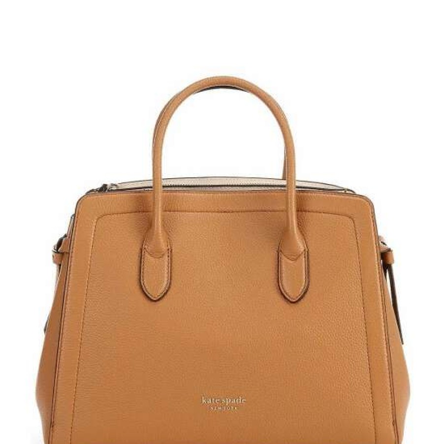 Handbags * | Coupon Kate Spade New York Knott Pebble Leather Large Satchel Bag