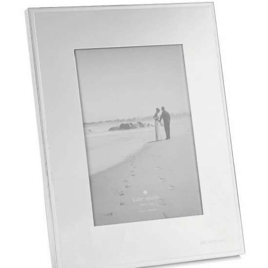 Home * | Promo Kate Spade New York Darling Point Mr. & Mrs. Wedding Picture Frame Silver