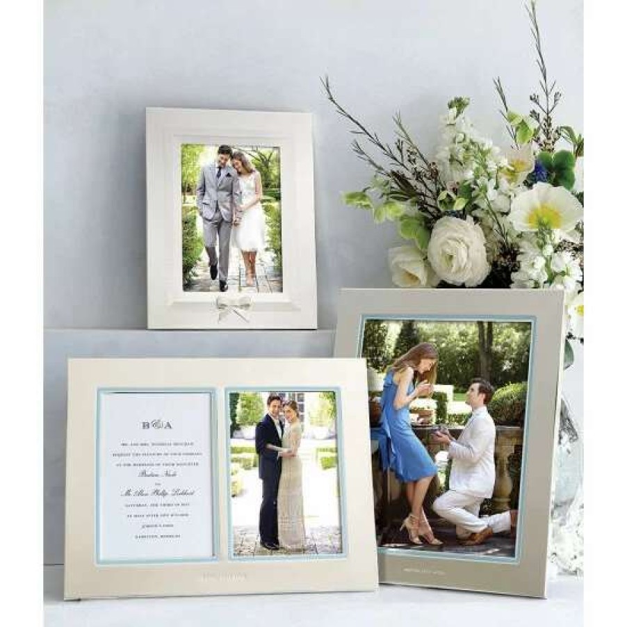 Home * | Promo Kate Spade New York Darling Point Mr. & Mrs. Wedding Picture Frame Silver