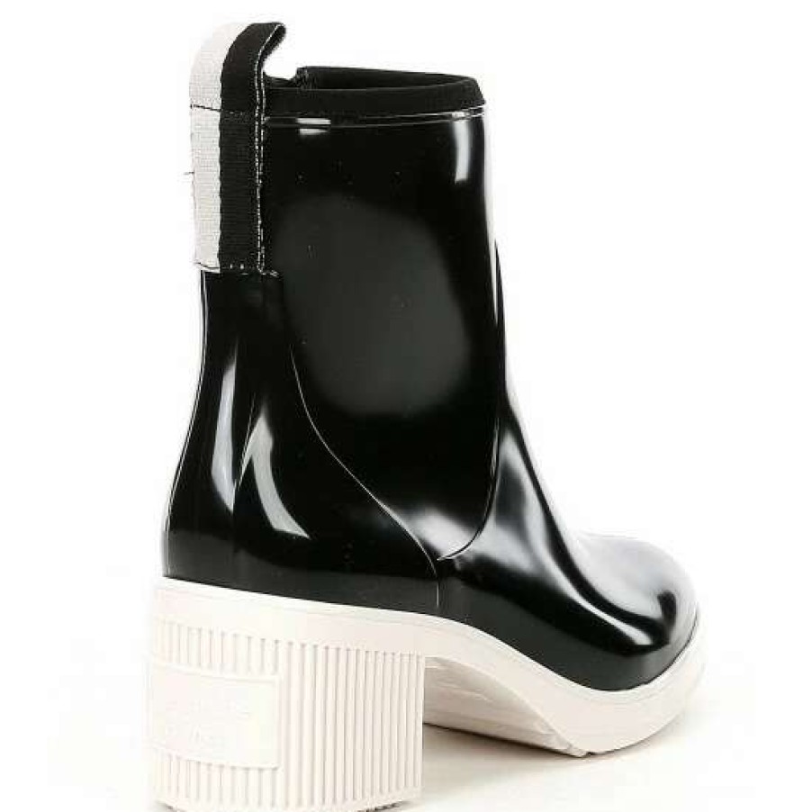 Shoes * | New Kate Spade New York Puddle Waterproof Rainboots Black/Parchment