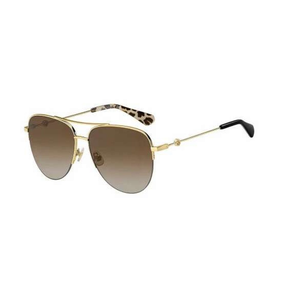 Accessories * | Brand New Kate Spade New York Maisie 60Mm Sunglasses Gold