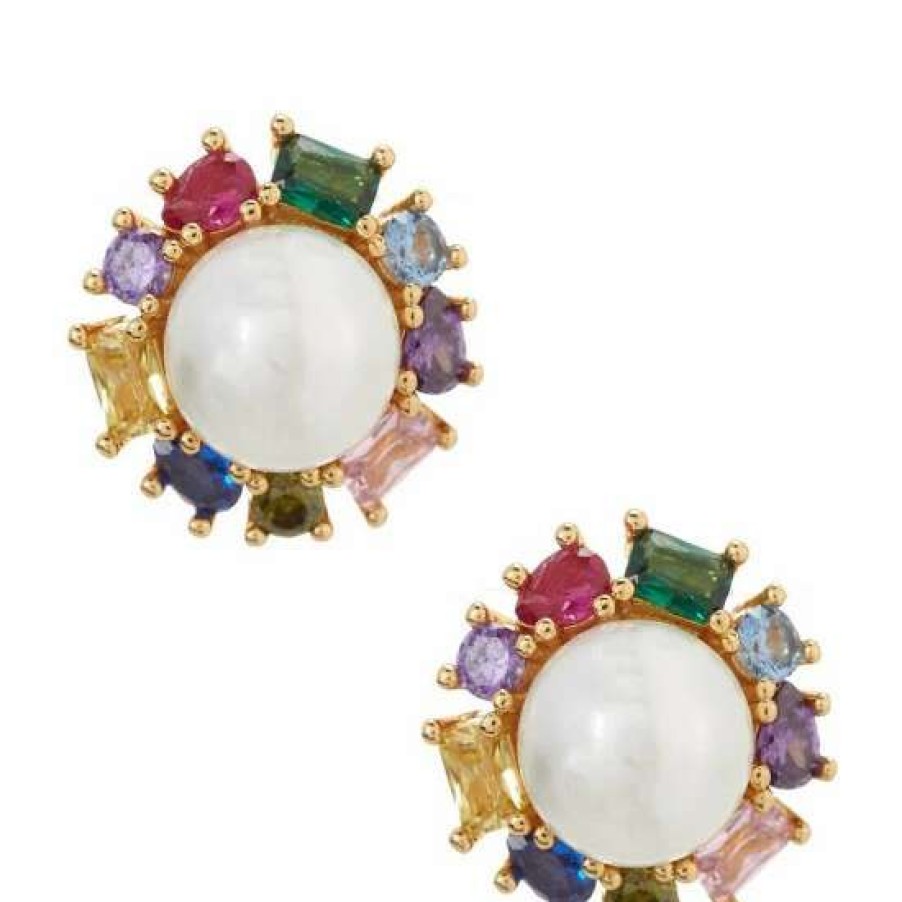 Accessories * | Wholesale Kate Spade New York Candy Shop Pearl Halo Stud Earrings Multi