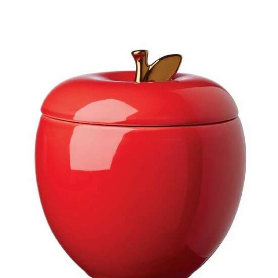 Home * | Coupon Kate Spade New York Make It Pop Apple Cookie Jar Red