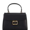 Handbags * | Top 10 Kate Spade New York Katy Medium Top Handle Textured Satchel Bag Black