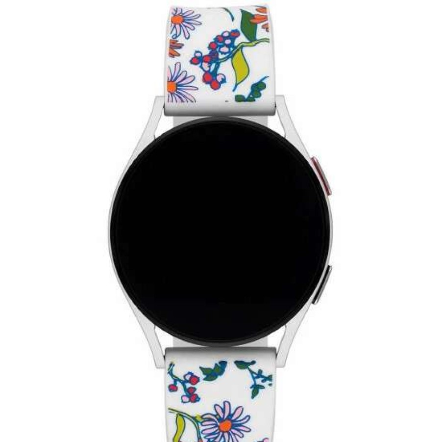 Accessories * | Wholesale Kate Spade New York Floral Silicone 38/40/41Mm Band For Apple Watch White Floral