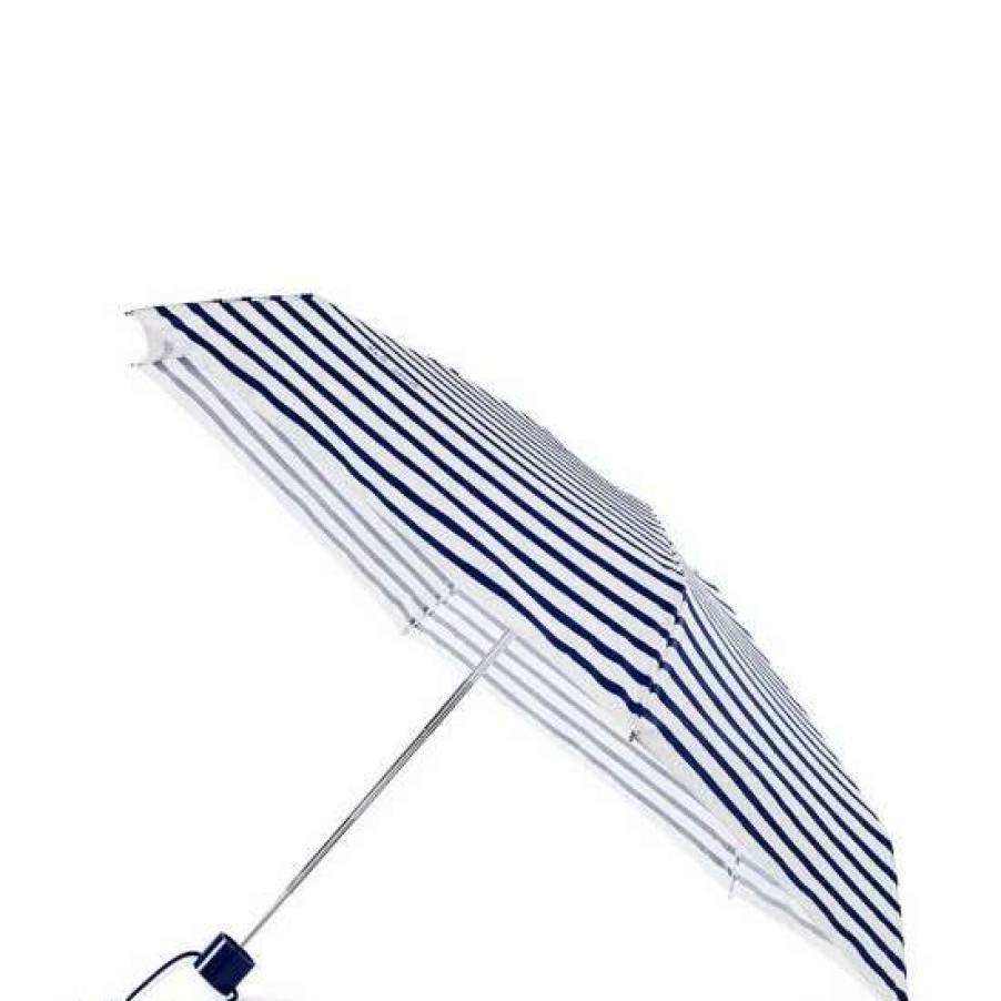 Accessories * | Promo Kate Spade New York Mini Striped Umbrella Navy