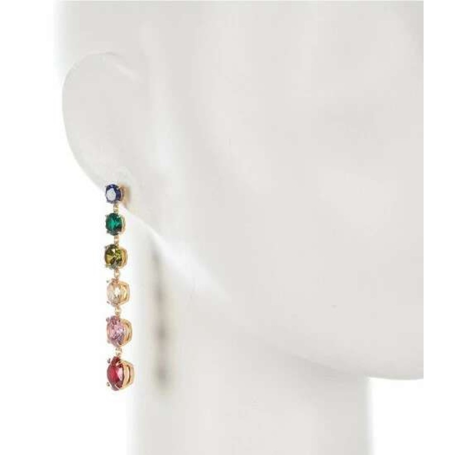 Accessories * | Deals Kate Spade New York Candy Shop Color Stone Linear Earrings Multi