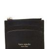 Handbags * | Top 10 Kate Spade New York Spencer Saffiano Leather Coin Card Case Black