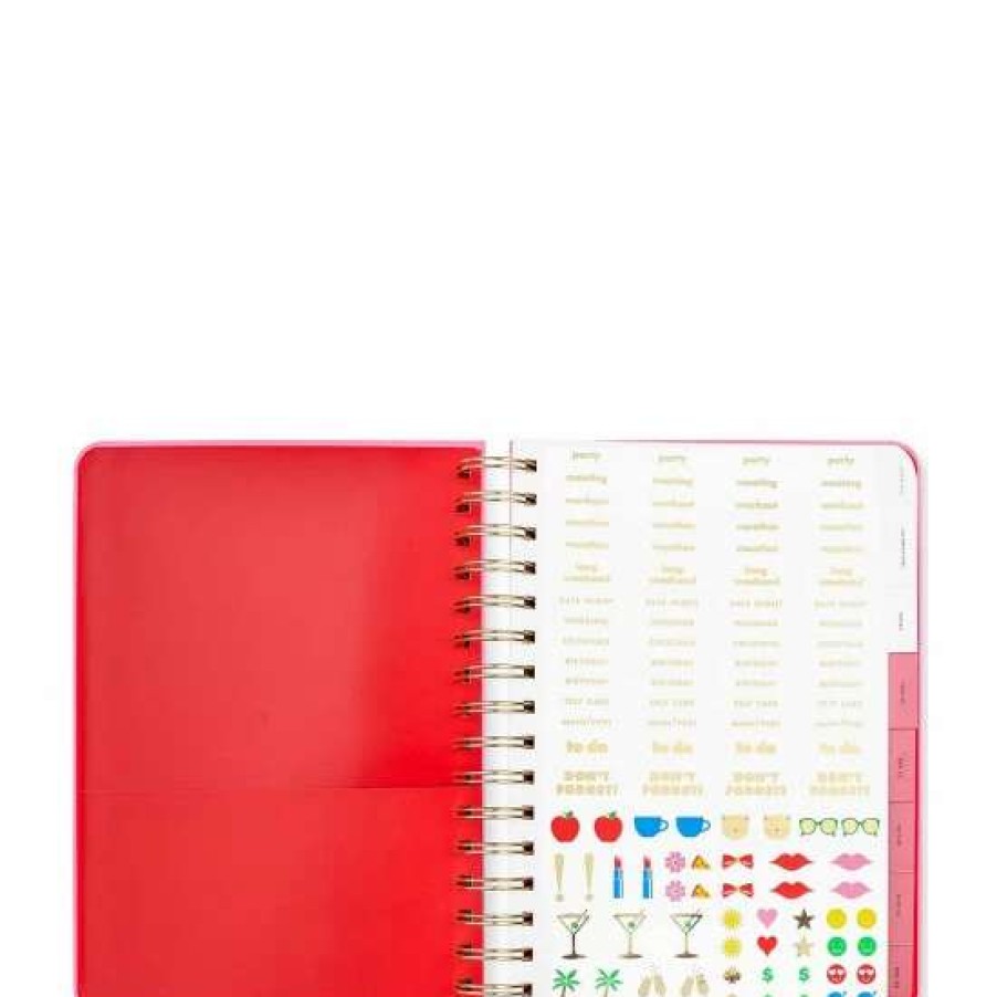 Accessories * | Discount Kate Spade New York Colorblock 17-Month Large Planner Pink