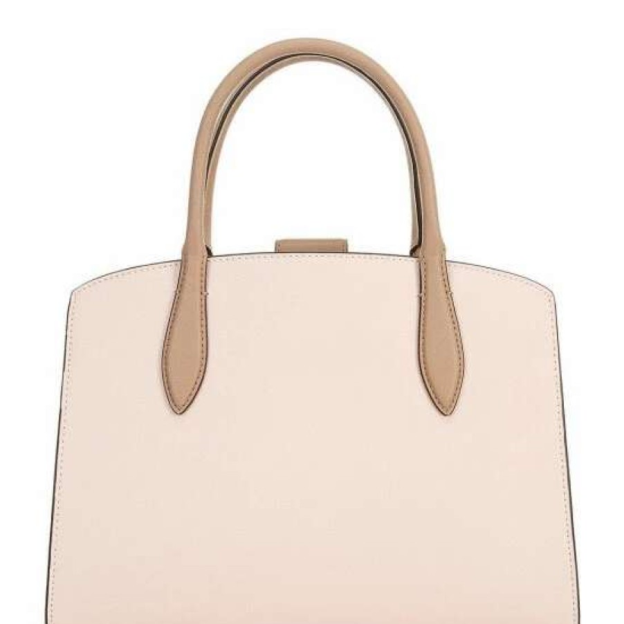 Handbags * | Cheapest Kate Spade New York Voyage Colorblock Medium Leather Satchel Bag Pale Dogwood Multi