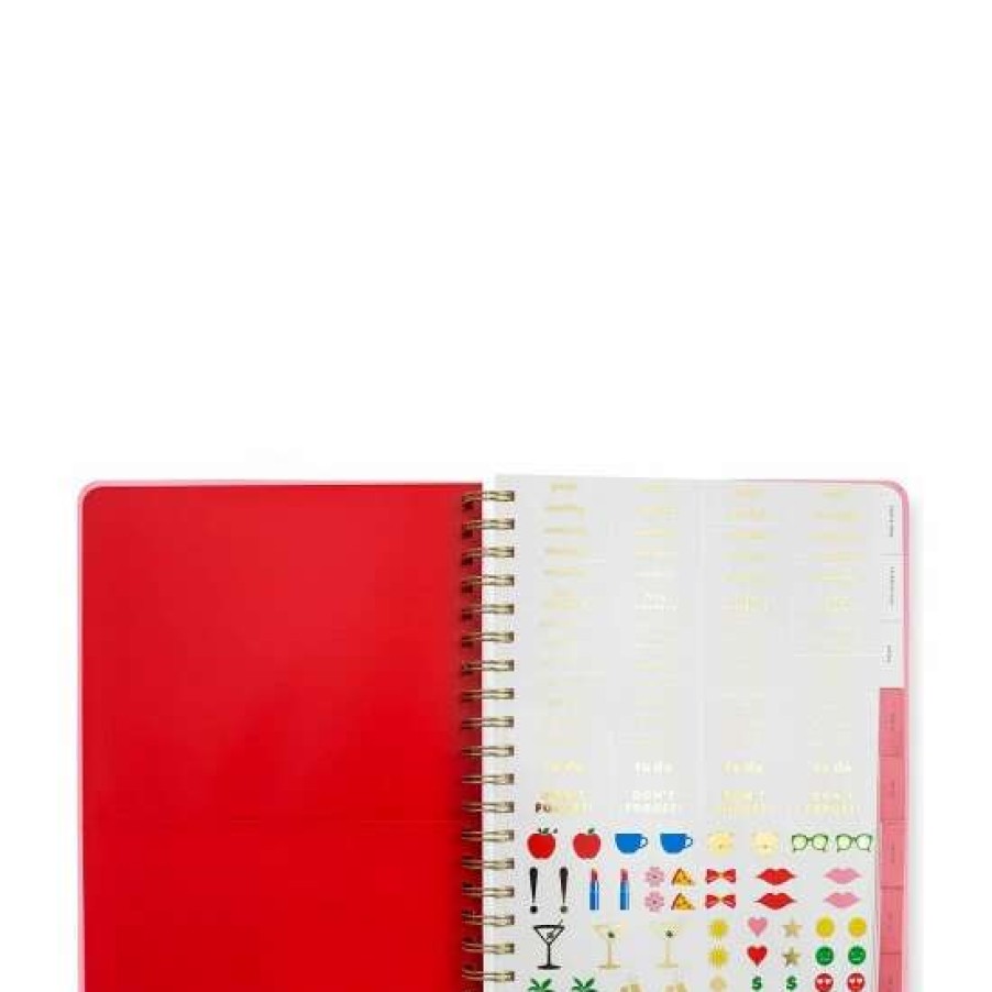 Accessories * | Deals Kate Spade New York Colorblock 17-Month Mega Planner Pink