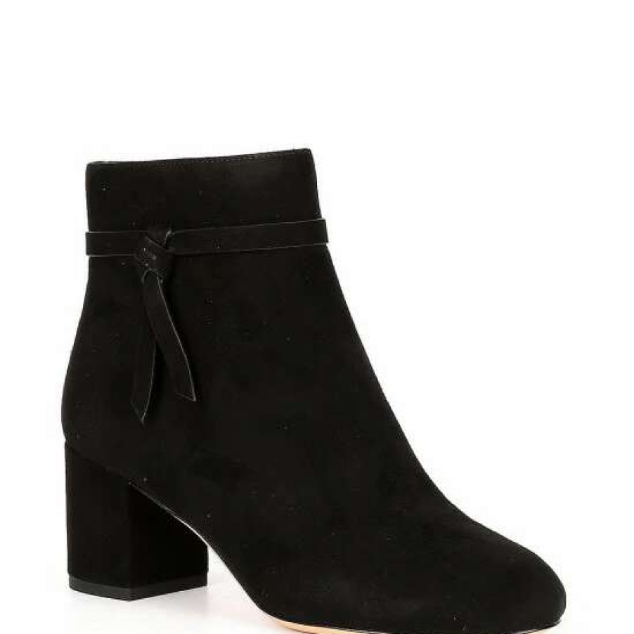 Shoes * | Deals Kate Spade New York Knott Suede Booties Black