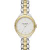 Accessories * | Best Deal Kate Spade New York Women'S Morningside Three-Hand Two-Tone Stainless Steel Bracelet Watch Two Tone