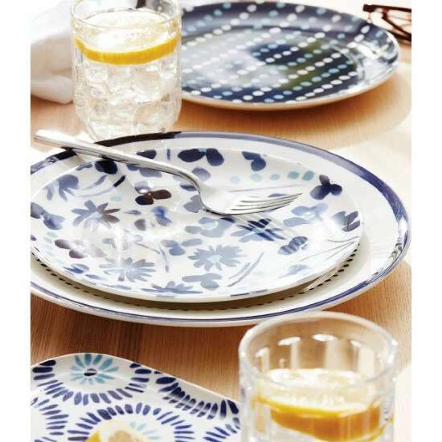 Home * | Best Deal Kate Spade New York Charlotte Street North In Blue Dinner Plate West Dinner