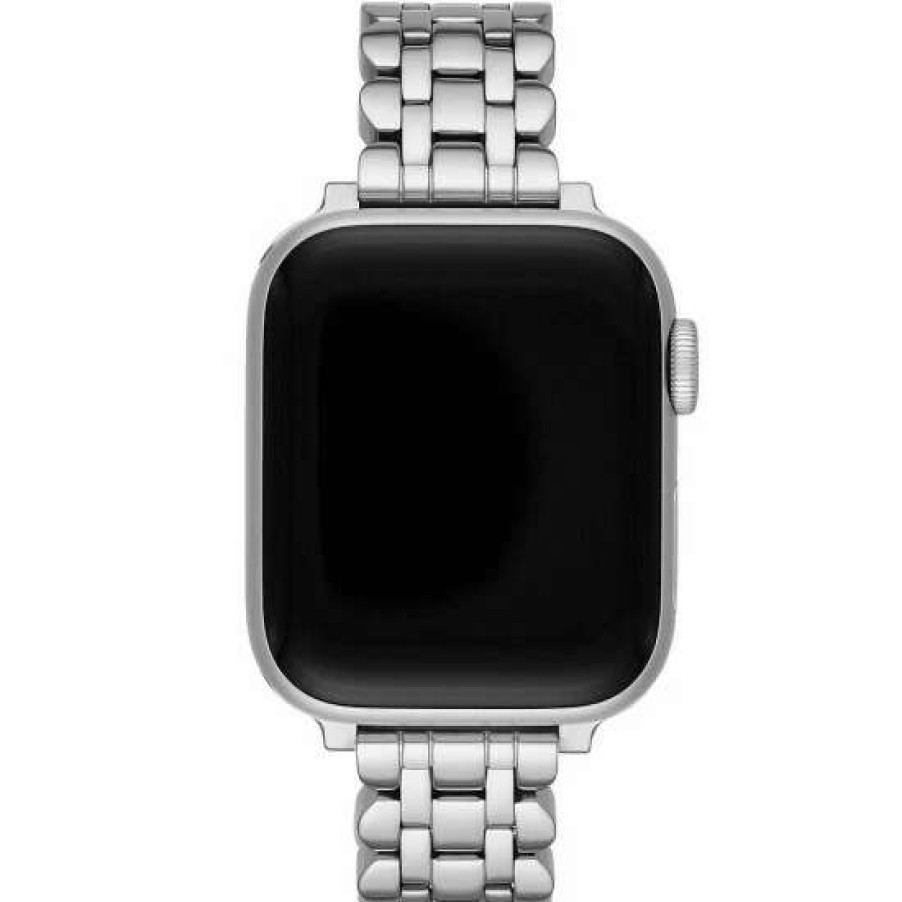 Accessories * | Budget Kate Spade New York Stainless Steel 38/40Mm Bracelet Band For Apple Watch Silver