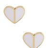 Accessories * | Best Sale Kate Spade New York Heritage Spade Small Heart Stud Earrings