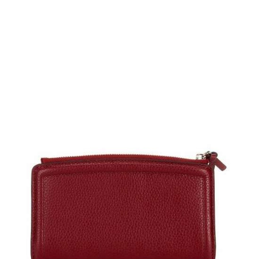 Handbags * | Cheap Kate Spade New York Knott Zip Slim Bifold Wallet Autumnal Red