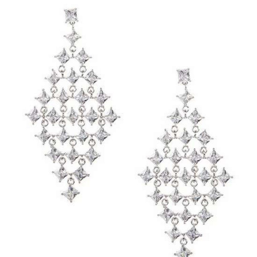 Accessories * | Top 10 Kate Spade New York Magic Moment Statement Chandelier Earrings Clear