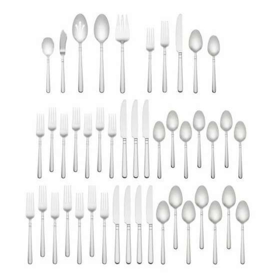 Home * | Buy Kate Spade New York Carlton Street 45-Piece Stainless Steel Flatware Set