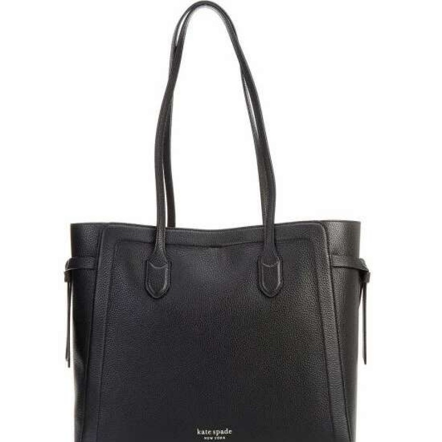 Handbags * | Discount Kate Spade New York Knott Large Tote Bag Black