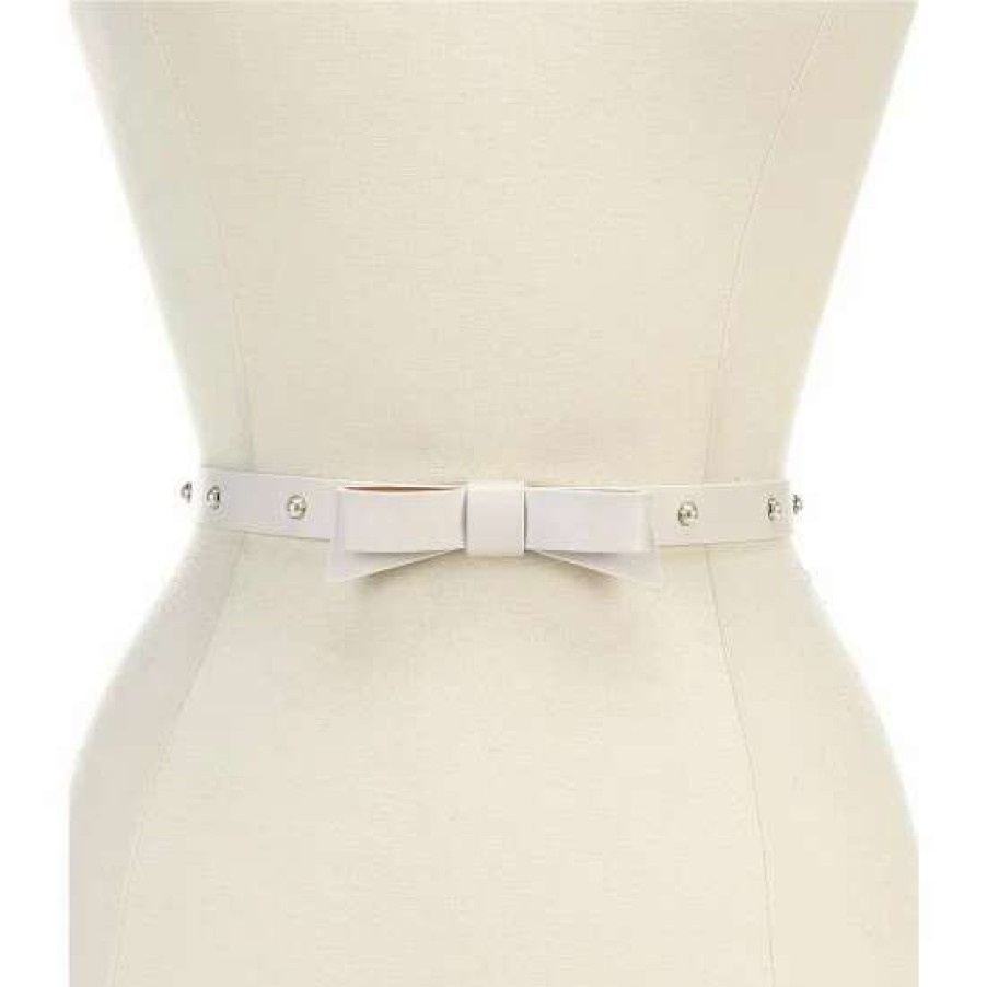 Accessories * | Best Sale Kate Spade New York 0.75#Double; Pearl Bow Belt