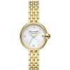 Accessories * | Top 10 Kate Spade New York Women'S Chelsea Park Three-Hand Date Stainless Steel Bracelet Watch Gold