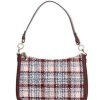 Handbags * | Flash Sale Kate Spade New York Hudson Tweed Medium Convertible Crossbody Bag Dark Merlot Multi