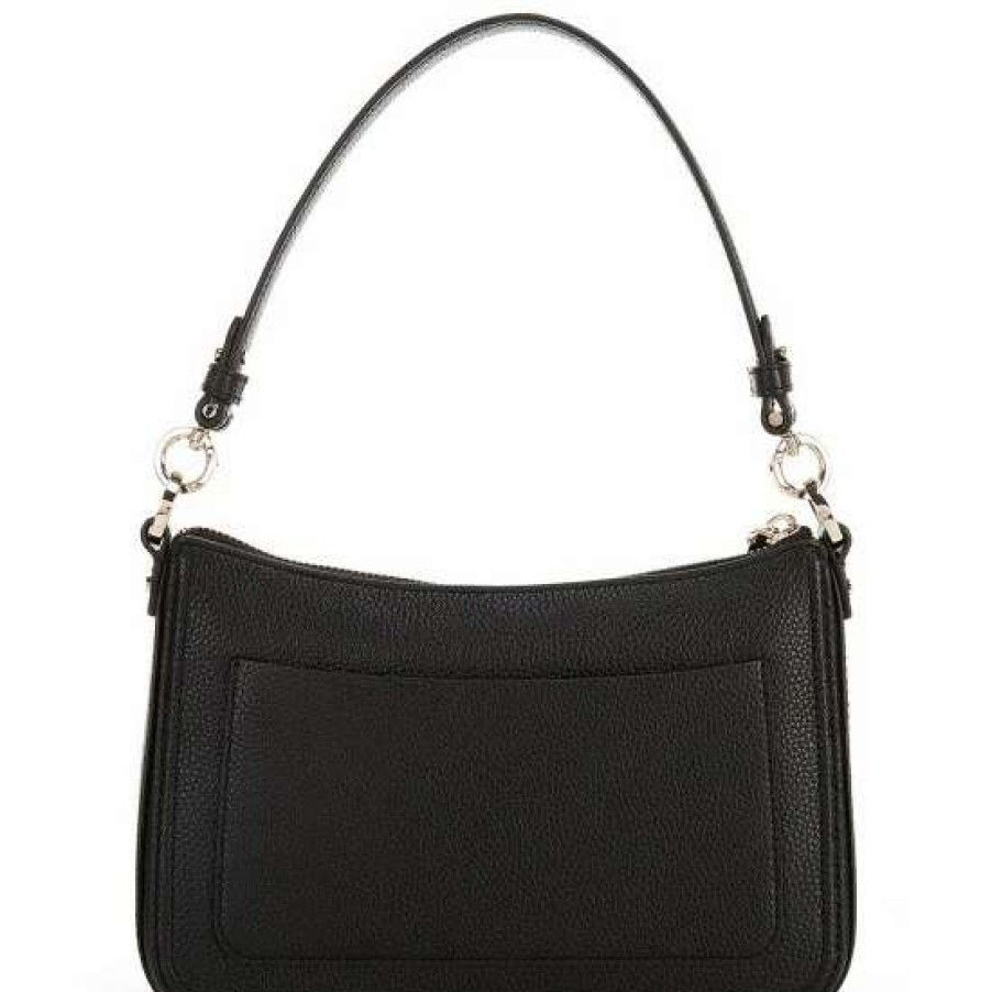 Handbags * | Discount Kate Spade New York Hudson Pebbled Leather Medium Convertible Crossbody Bag Black