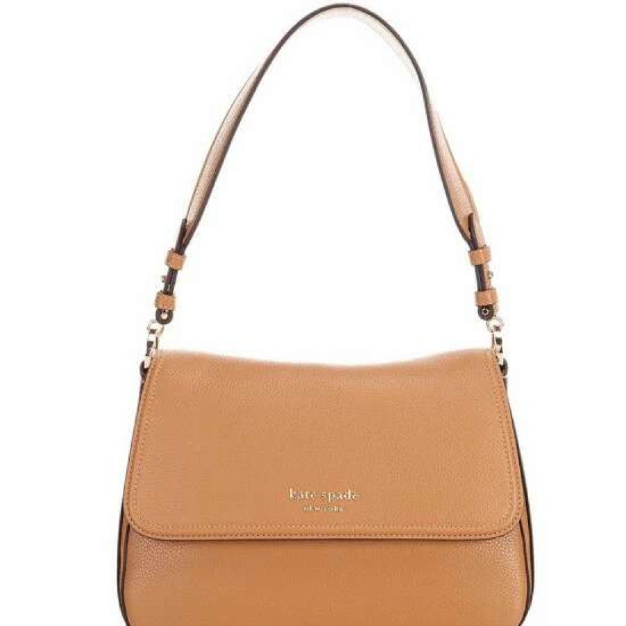 Handbags * | Cheap Kate Spade New York Hudson Pebbled Leather Medium Convertible Flap Shoulder Bag