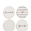 Home * | Best Sale Kate Spade New York A Charmed Life 4-Piece Coaster Set