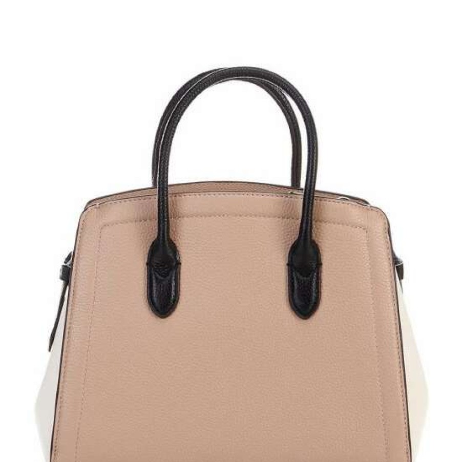 Handbags * | Wholesale Kate Spade New York Knott Colorblock Medium Satchel Bag Kraft Paper Multi