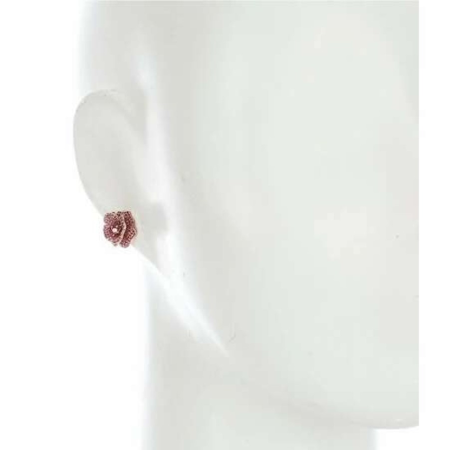 Accessories * | Coupon Kate Spade New York Rosy Stud Earrings Red Multi