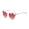 Accessories * | Budget Kate Spade New York Women'S Velma 57Mm Heart Sunglasses Crystal