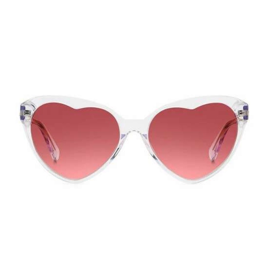 Accessories * | Budget Kate Spade New York Women'S Velma 57Mm Heart Sunglasses Crystal