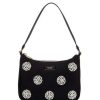 Handbags * | Coupon Kate Spade New York Sam Pearl Embellished Nylon Small Shoulder Bag Black Multi