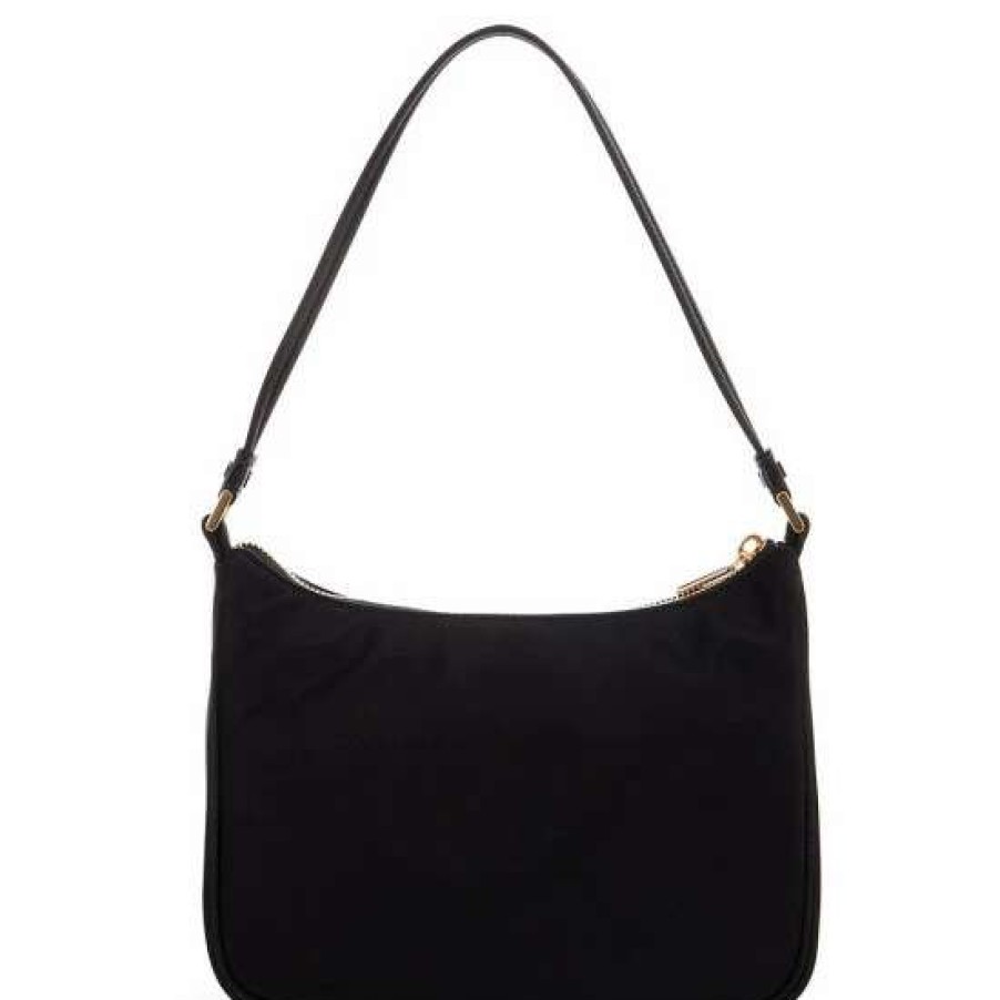 Handbags * | Coupon Kate Spade New York Sam Pearl Embellished Nylon Small Shoulder Bag Black Multi