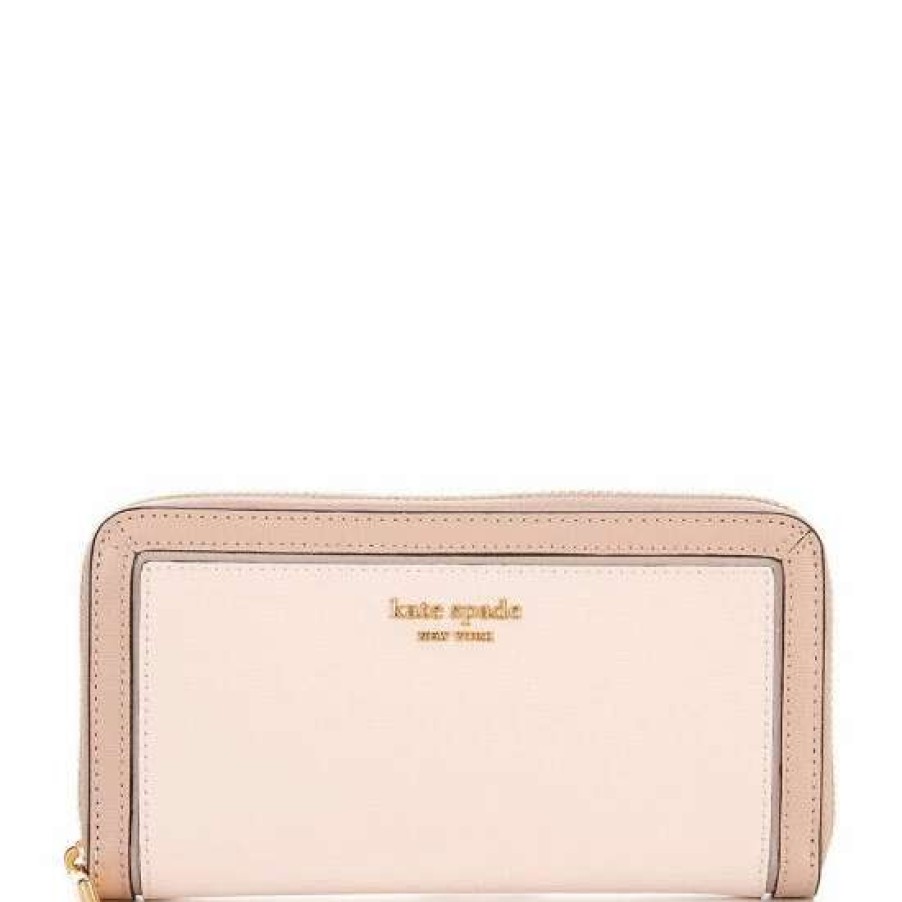 Handbags * | Wholesale Kate Spade New York Morgan Colorblock Zip Around Continental Wallet