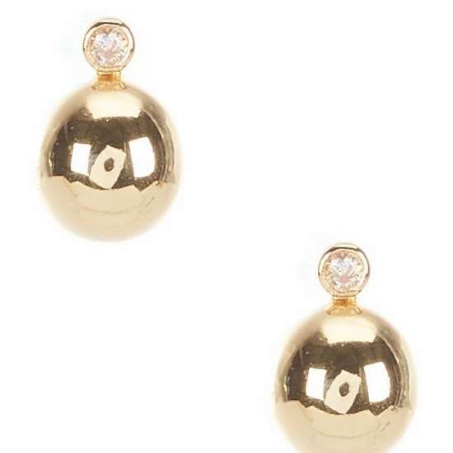 Accessories * | Hot Sale Kate Spade New York Have A Ball Stud Earrings Gold