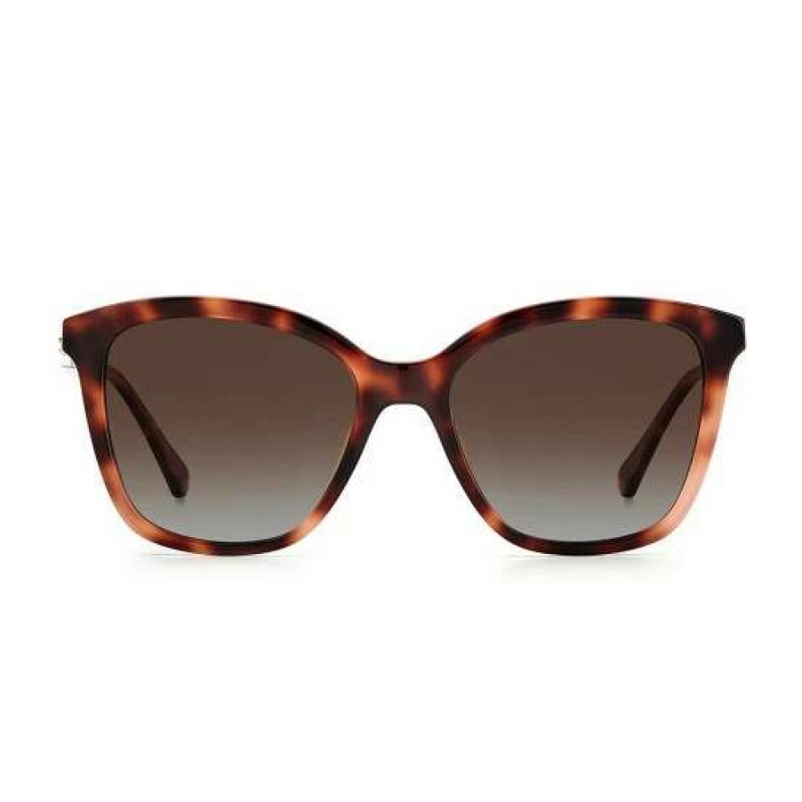 Accessories * | Hot Sale Kate Spade New York Women'S Reena 53Mm Square Sunglasses Havana