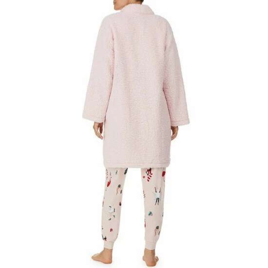 Lingerie * | Best Sale Kate Spade New York Long Sleeve Cozy Sherpa Cardigan