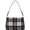 Handbags * | Best Sale Kate Spade New York Hudson Posh Plaid Convertible Shoulder Bag Black Multi