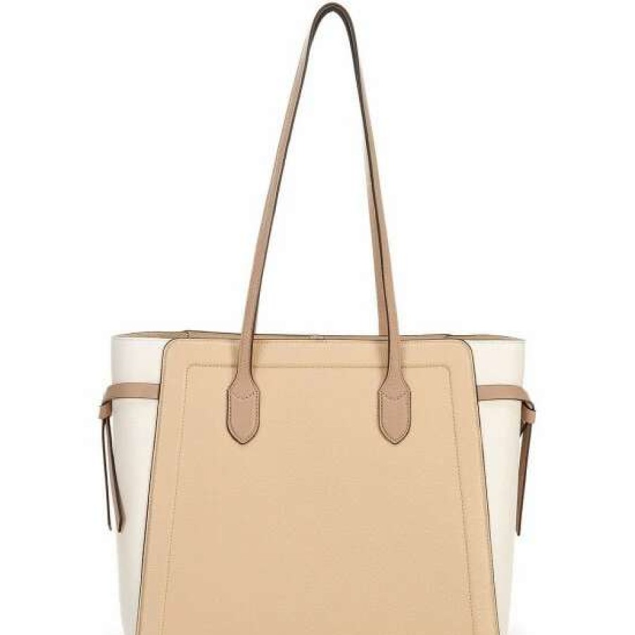 Handbags * | Wholesale Kate Spade New York Knott Colorblock Large Leather Tote Bag Warm Stone Multi