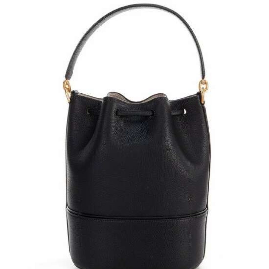 Handbags * | Best Deal Kate Spade New York Gramercy Leather Bucket Bag Black