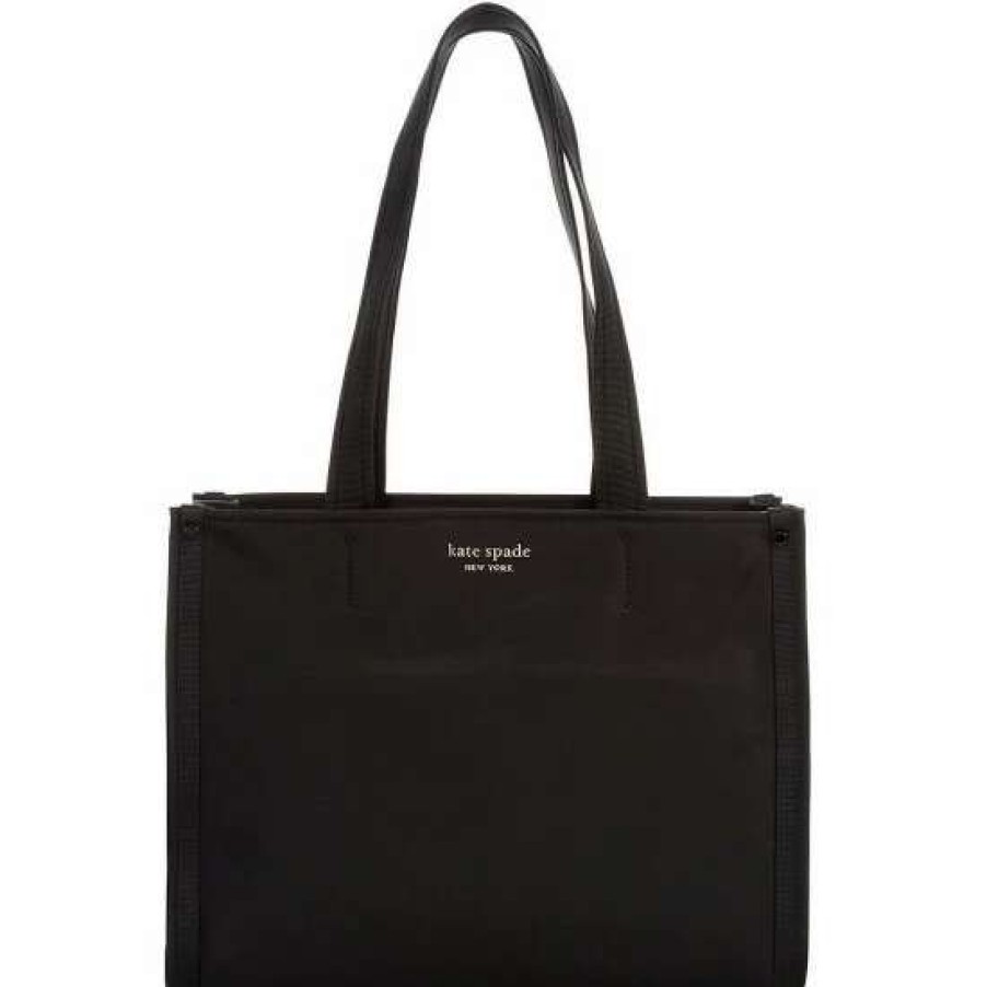 Handbags * | Best Pirce Kate Spade New York Sam A Little Bit Better New Nylon Medium Tote Bag Black