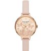 Accessories * | New Kate Spade New York Women'S Metro Three-Hand Leather Strap Watch Pink